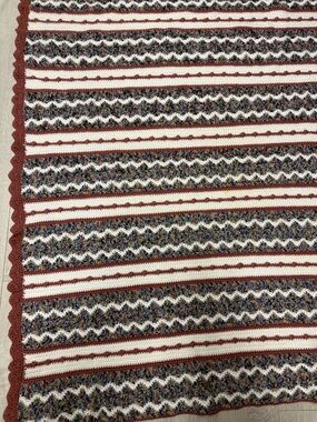 Handcrafted  knit Afghan/Throw